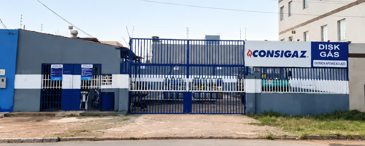 Fachada da loja física da DF Gás em Taguatinga - DF